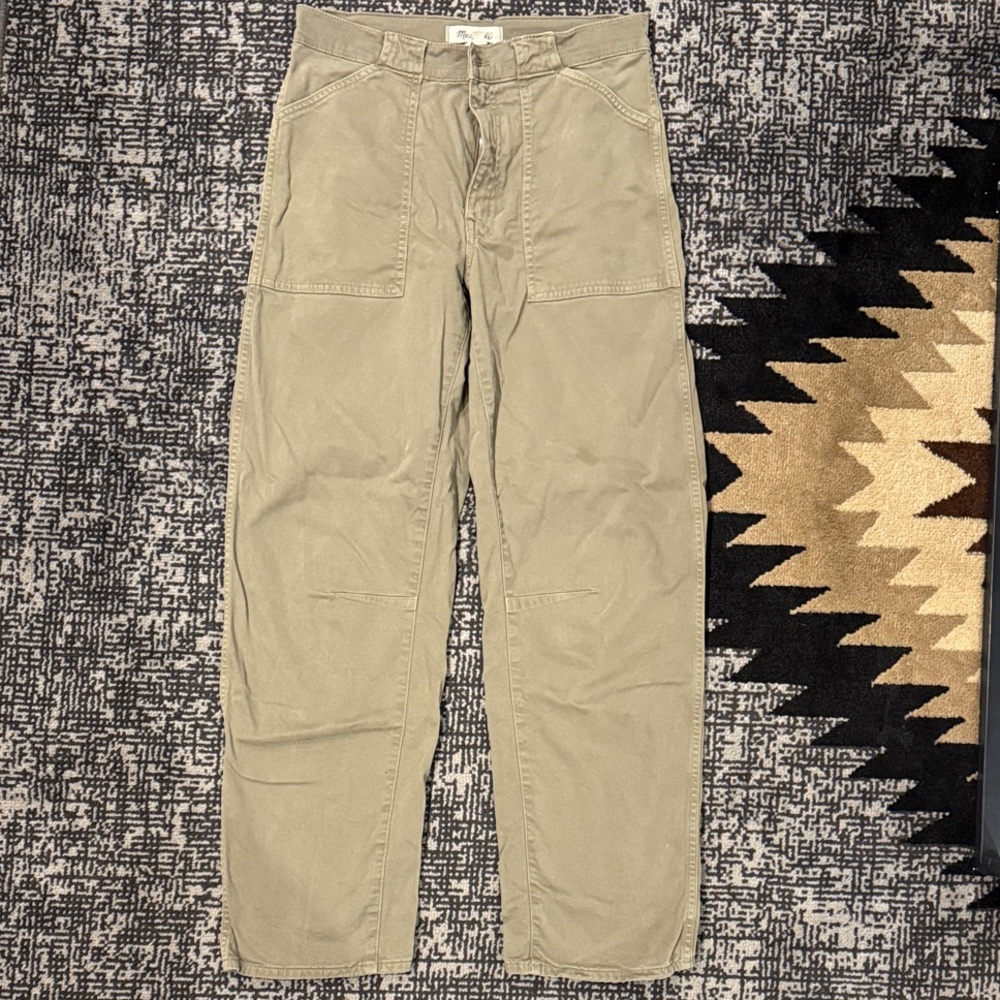 Madewell Size 24 TallOlive Cargo Pants Barrel Utility